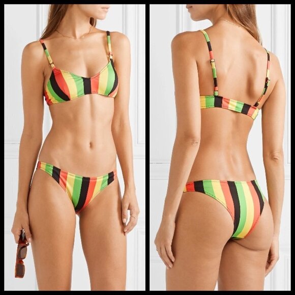 💕SOLID & STRIPED💕 Rachel Jamaica Striped Bikini - Picture 3 of 16
